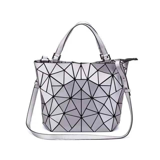 sacs à paillettes lumineux géométriques pour femmes 2024, sacs à bandoulière matelassés, sacs à main pliables laser unis pour femmes, bolsa feminina