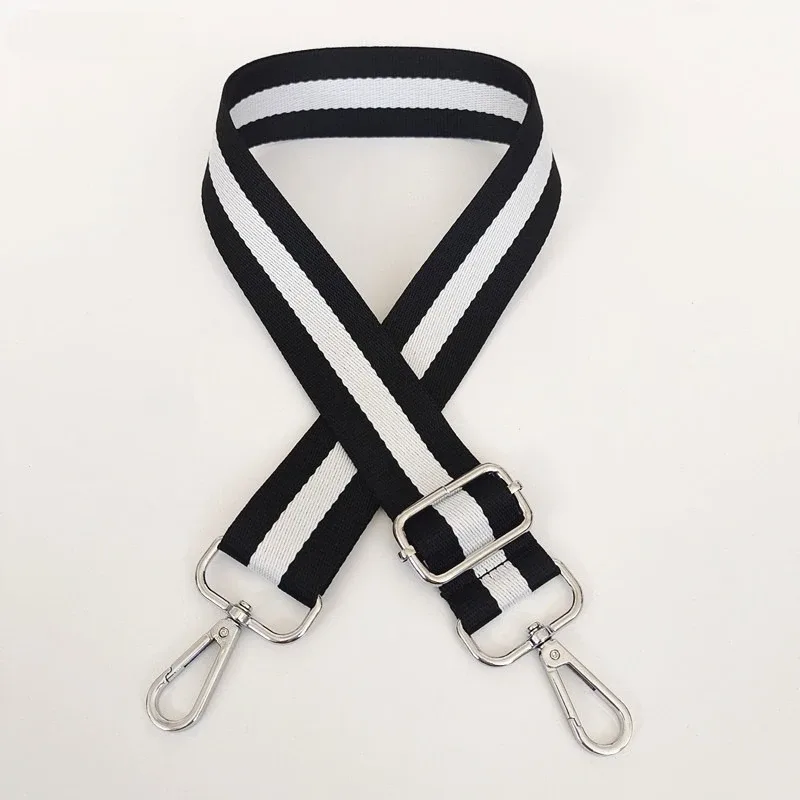 nouveau sac à bandoulière accessoires coloré polyvalent simple épaule portée oblique sac large étendu sangle rayée réglable