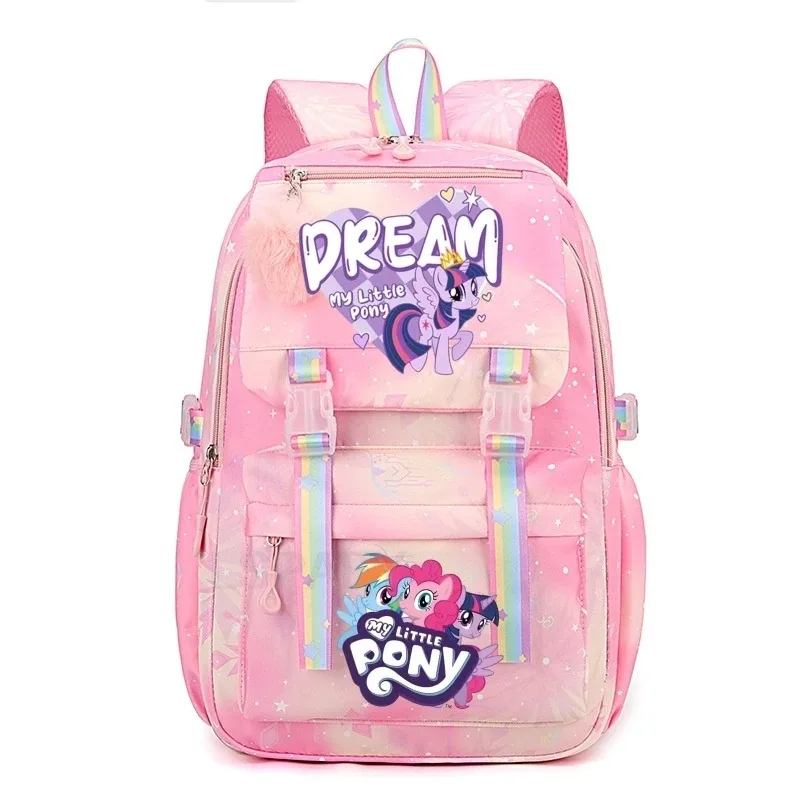 sac à dos my little pony pour femmes, garçons et filles, sac à livres, sac à dos de dessin animé kawaii pour étudiants et adolescents, mochila, cadeau d'anniversaire