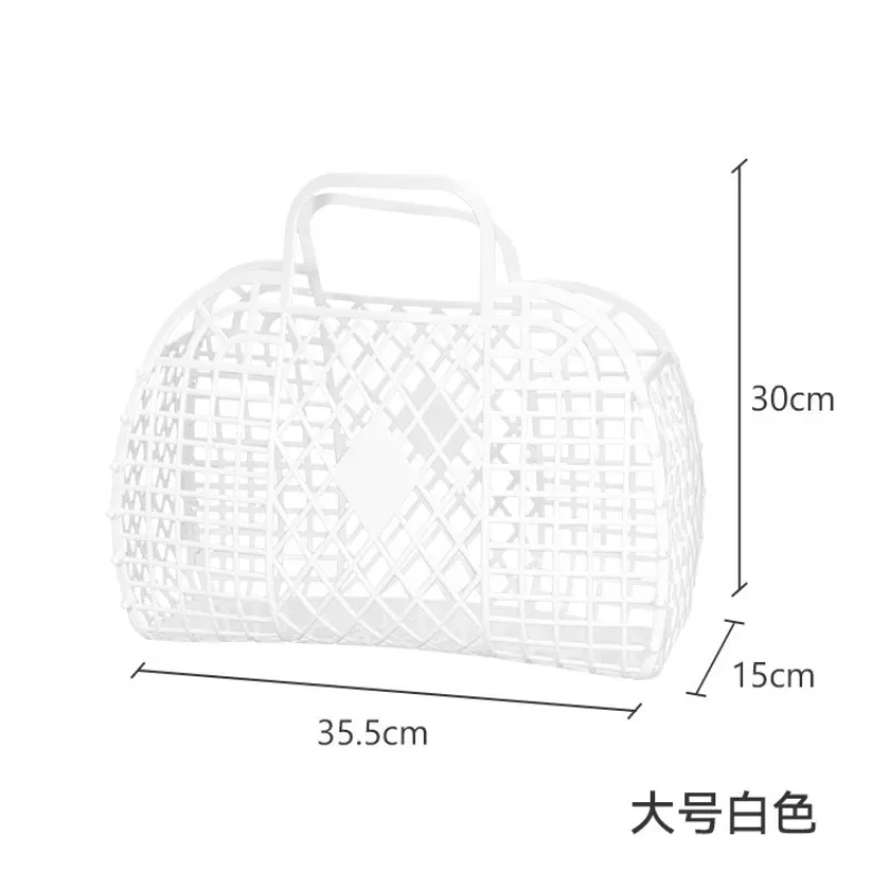 panier de douche amovible en plastique, sac de rangement creux pour salle de bain, panier de rangement pour la maison, sac de plage d'été