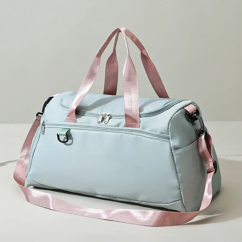 sac de sport pour hommes, sac de sport pour femmes, sac sec et humide, sac à main, sangle d'épaule de natation, sac d'entraînement physique du week-end, logo personnalisé imprimé nom