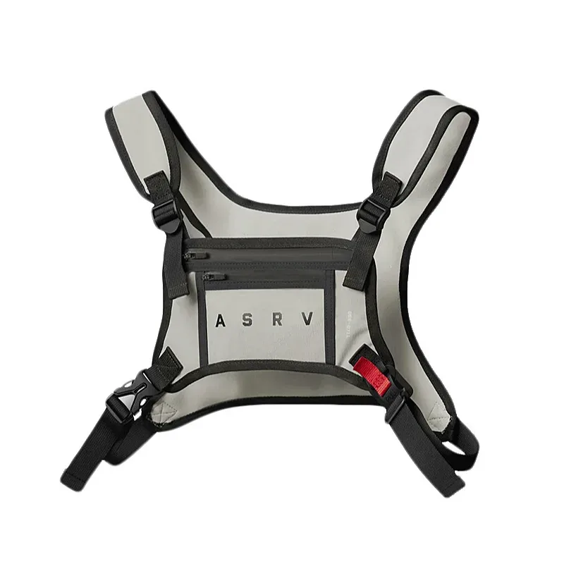 sac de poitrine tactique multifonctionnel pour homme, sac de sport et de fitness d'extérieur, sac de téléphone réfléchissant étanche, sacoche de poitrine décontractée pour homme
