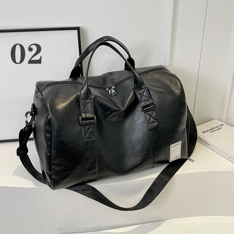 sac de sport en cuir de mode avec paquet de chaussures pour hommes et femmes bagages sac de voyage sport gym fitness sac à main hommes sac à bandoulière
