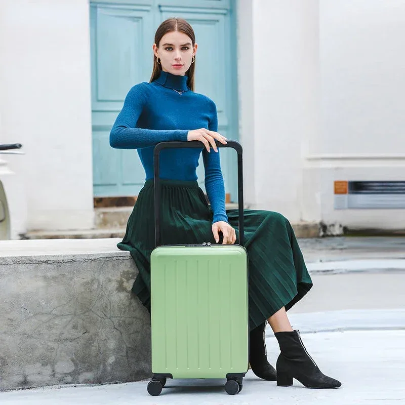 valise de voyage à roulettes universelle pour femmes, valise à roulettes, bagage à main, étui à bagages trolley, 20 po, 22 po, 24/26 po