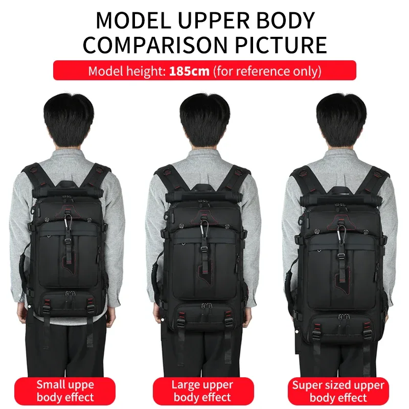 sac à dos de voyage 25l/36l/50l avec port de charge usb pour hommes, sac à dos décontracté grande capacité pour ordinateur portable, idéal pour les voyages d'affaires et les déplacements.