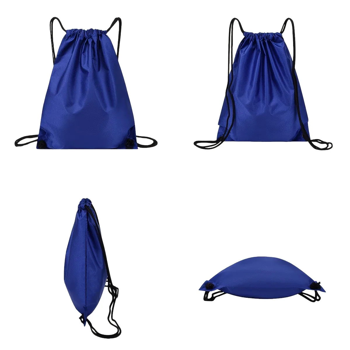 sac de rangement à cordon de serrage, sac de football épaissi à motif diamant, sac à dos de sport à cordon de serrage, 1 pièce