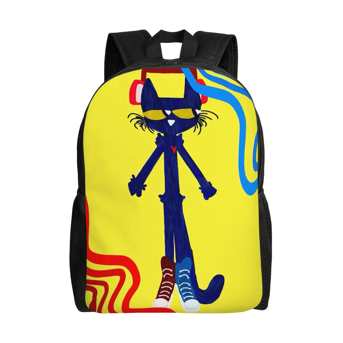 sac à dos classique petes cartoon cats, cadeau idéal pour le lycée, les affaires, sac à dos mignon pour hommes et femmes, sacs en toile pour l'université.