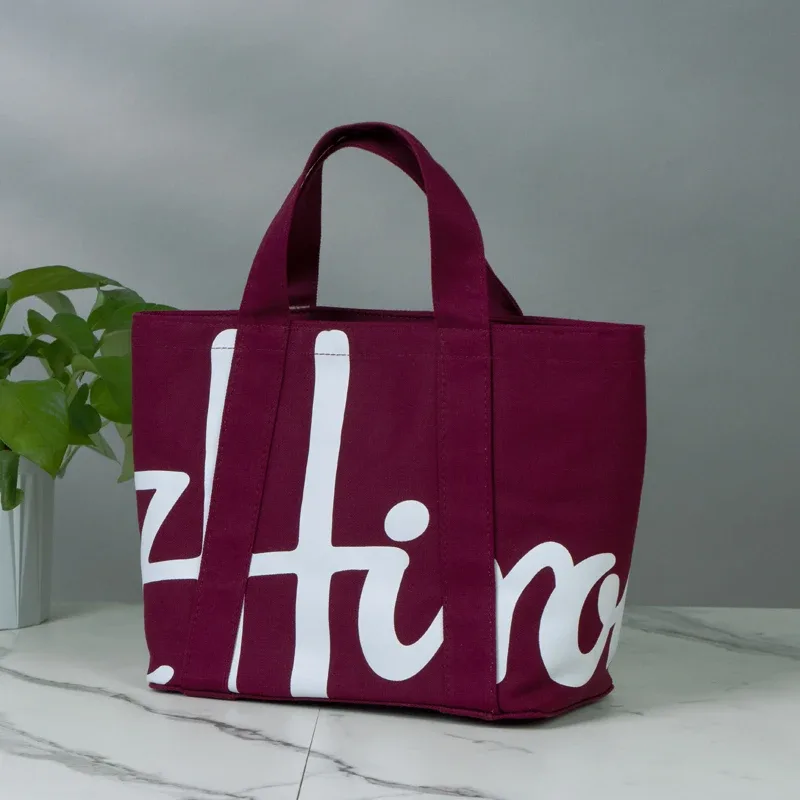sac fourre-tout en toile pour femme de marque tendance, petit sac à main en coton pour femme