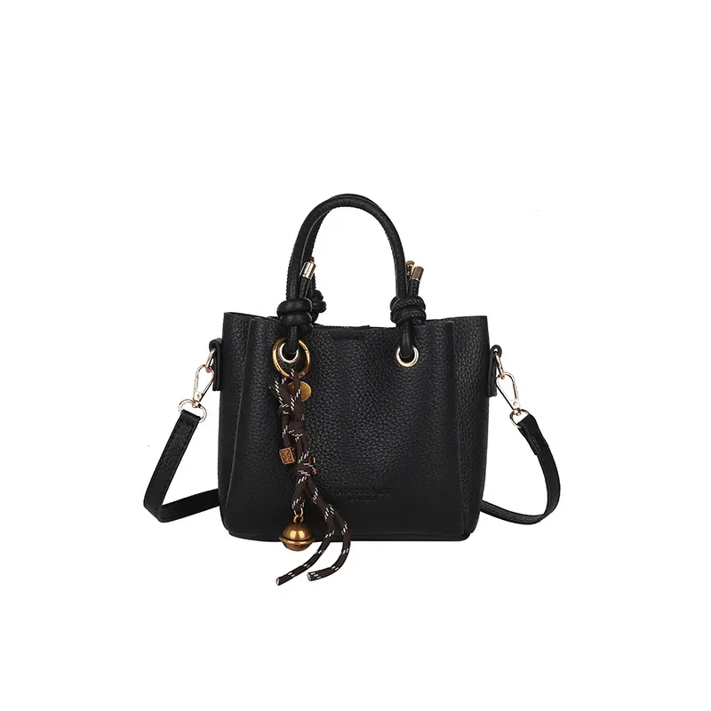 sac fourre-tout fait à la main, sac à main à bandoulière, accessoire artisanal en cuir, ensemble de matériel semi-fini cousu à la main, bricolage