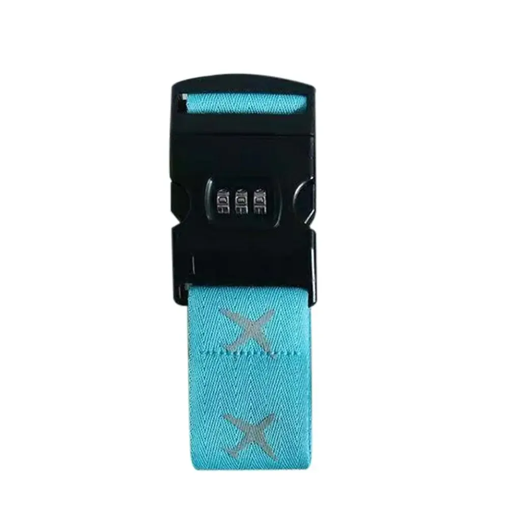 sangle de bagage de voyage, 1 pièce, verrouillage par mot de passe réglable, ceinture d'emballage, verrouillage sécurisé, antivol, ceinture de regroupement