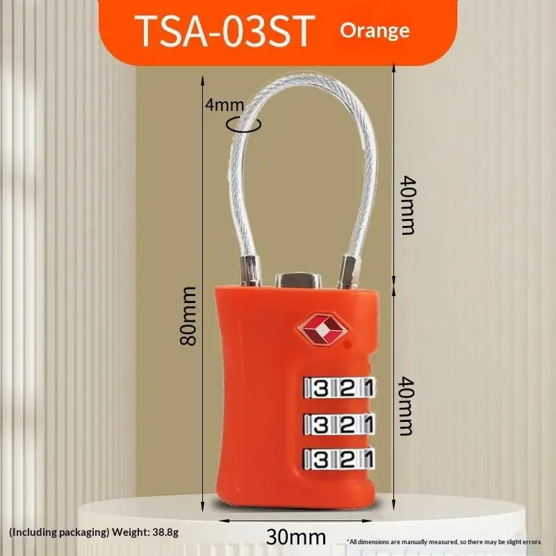 offre spéciale – cadenas de voyage tsa à code modifiable, 3 chiffres, portable, en alliage de zinc pour valise, bagage et sac à dos