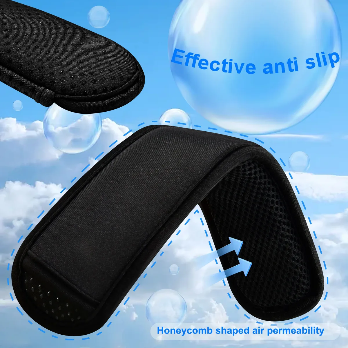ceinture sac nylon noir rembourrée points supérieurs sacoche ordinateur portable bandoulière longueur réglable usage voyage