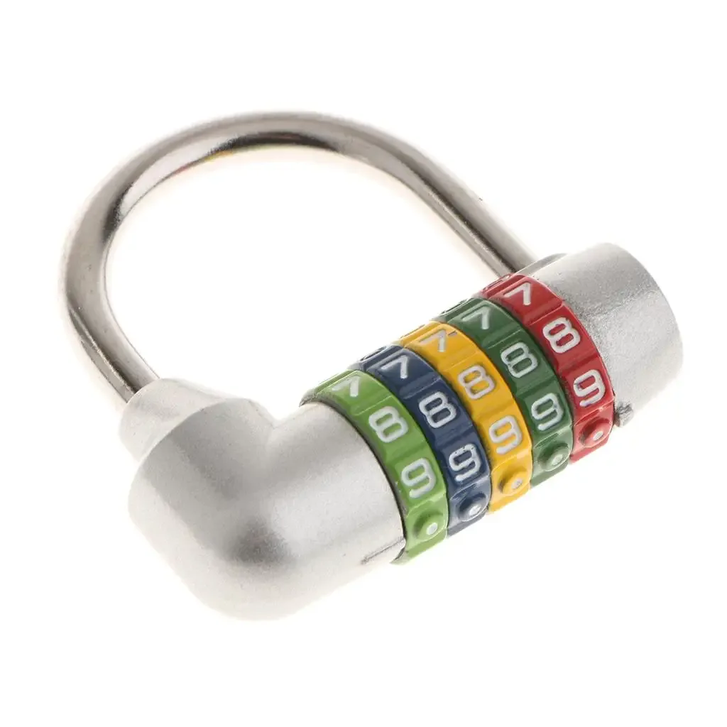 cadenas combiné cinquante chiffres réinitialisable poignée métal brillant rouge vert bleu jaune noir voyage valise sac
