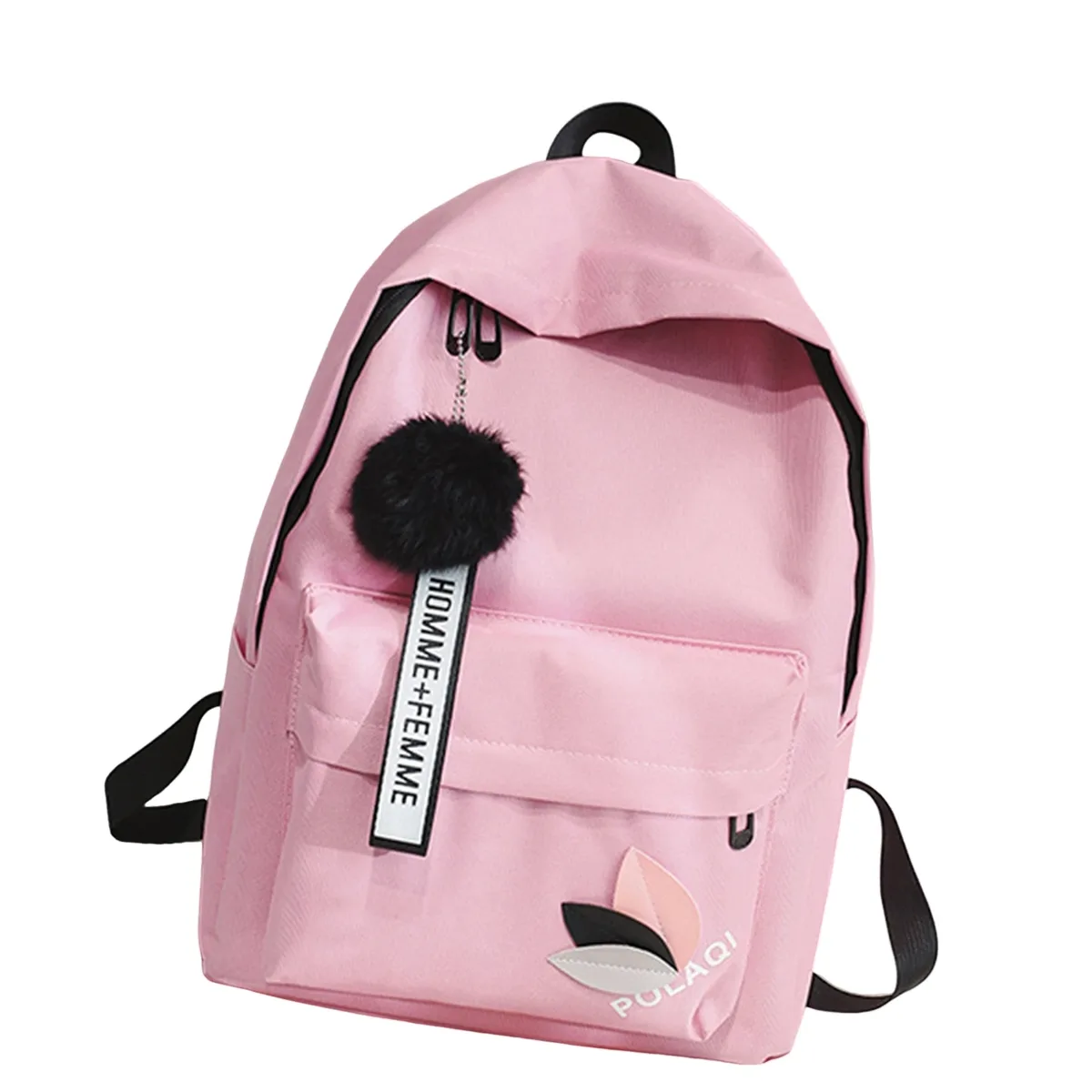 sac à dos en toile pour femmes, pour les élèves du collège, sac à dos en toile à renfort triangulaire, sac à dos en toile imperméable