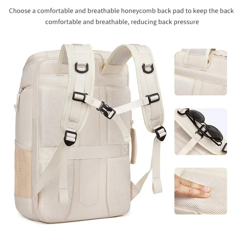sac à dos de voyage décontracté pour femmes et hommes, grande capacité, sac à dos d'affaires avec port usb, sac de randonnée imperméable, sac à dos de montagne pour l'extérieur