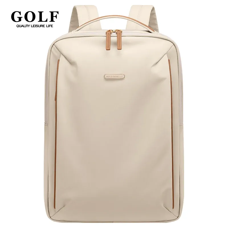 GOLF-Sac à dos mince pour ordinateur portable pour femme, sac à dos élégant avec 2 armements informatiques, sac à dos de travail léger pour femme, 15 pouces, 16 pouces