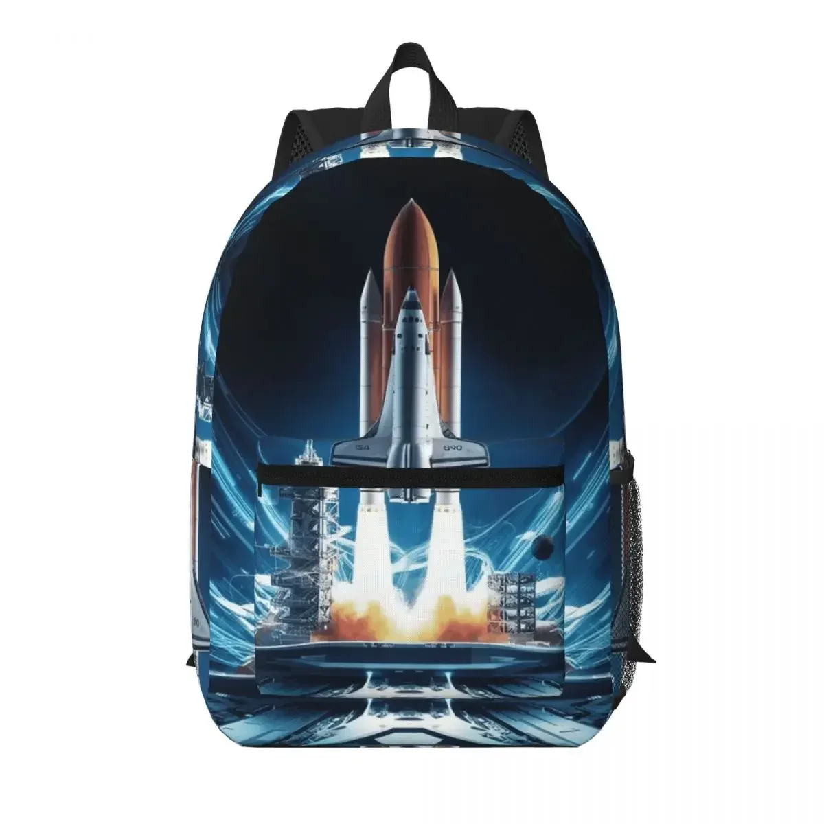 sac à dos pour étudiants space shuttle rocket, sac d'école, sac à dos de randonnée, sac de voyage pour garçons et filles, sac à bandoulière