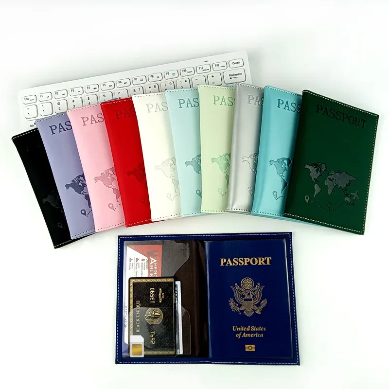 Couverture de passeport, porte-passeport, organisateur de voyage, étui de protection pour cartes, porte-carte de crédit, Document d'identité, portefeuille pour passeport