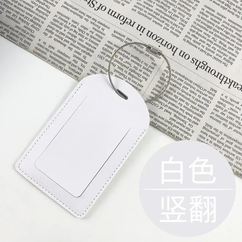 étiquettes de bagage en cuir pu pour femmes et hommes, nom de voyage, porte-adresse d'identification, étiquette d'adresse de valise, sac d'embarquement, accessoires