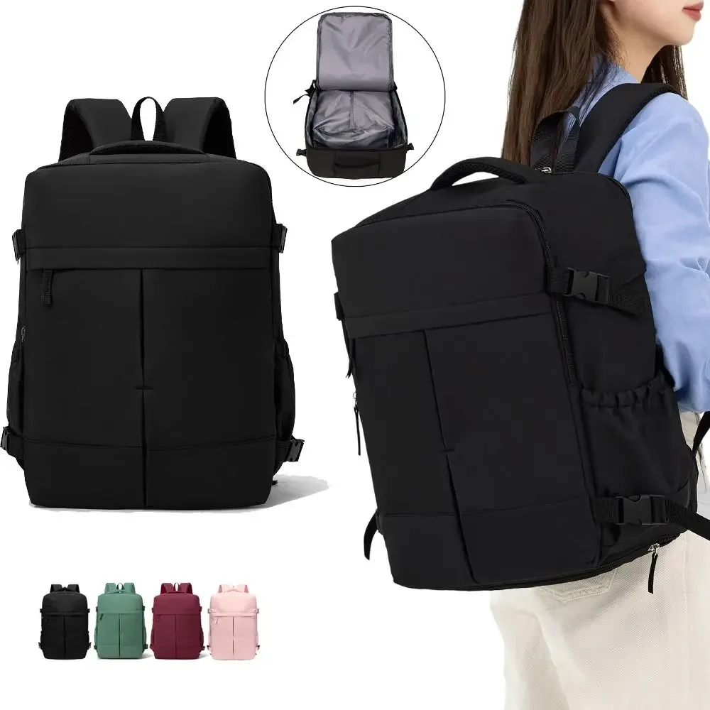 sac à dos de voyage grande capacité, léger, compartiment séparé pour ordinateur portable, ouverture à clapet, sangles de compression latérales