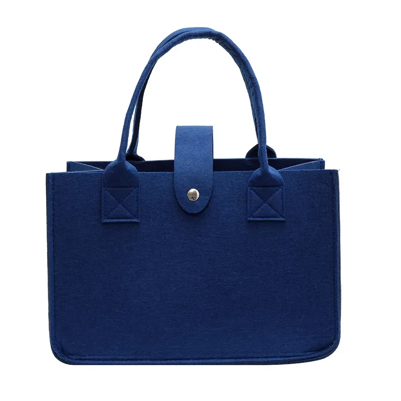 sac fourre-tout en feutre grande capacité couleur bonbon style ins, sac de courses portable à main, idéal pour cadeau de mariage et sac de transport quotidien