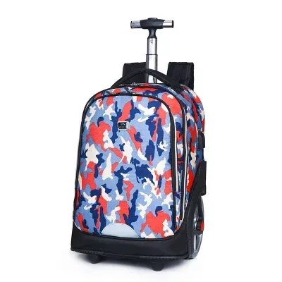 sacs à dos à roulettes pour adolescents, sacs à dos scolaires à roulettes pour filles, sacs à dos à port de charge usb, bagages à roulettes