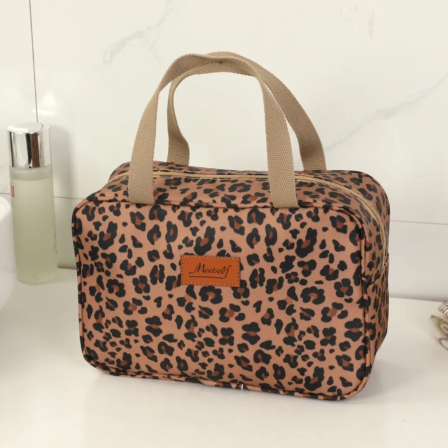 trousse de toilette portative de grande capacité, trousse de maquillage, sac de rangement portable étanche pour le bain et le fitness