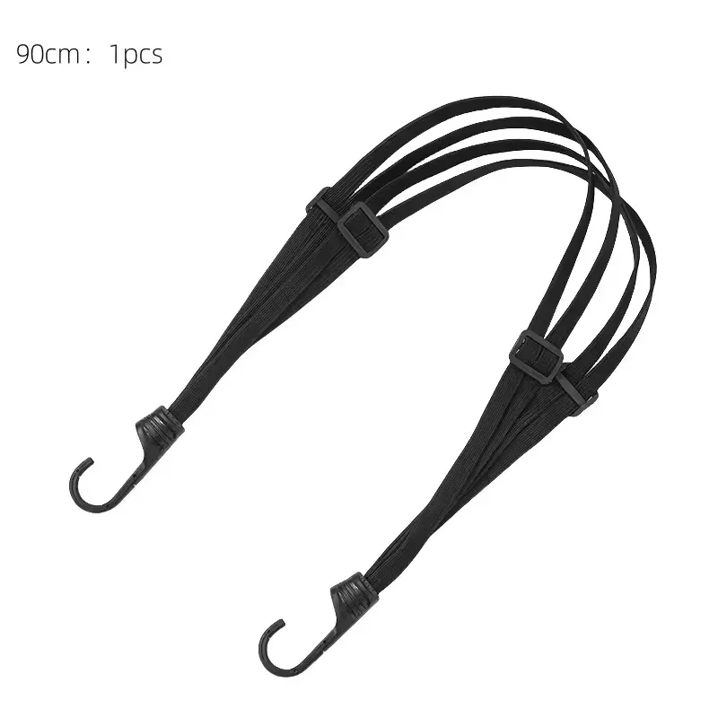 sangle de bagages universelle pour moto de 60 cm, corde élastique à boucle pour casque et équipement, filet de protection rétractable haute résistance