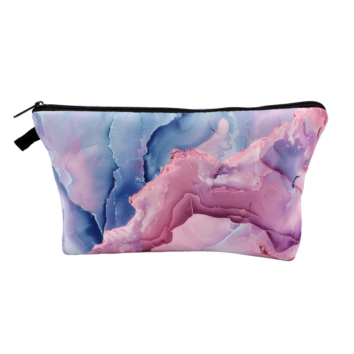 sacs à cosmétiques ciel étoilé en marbre, portables pour femmes, sac de rangement de voyage visage soleil lune rouge à lèvres cosmétiques petits sacs étui de rangement