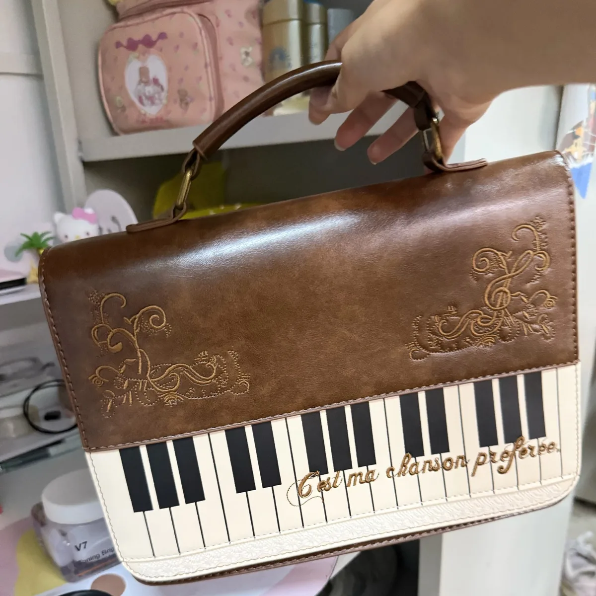 rétro artistique piano femmes sac dentelle bandoulière sac à bandoulière simple sac de transport élégant sac à dos pour fille cadeau 01-bp-gqlsgw
