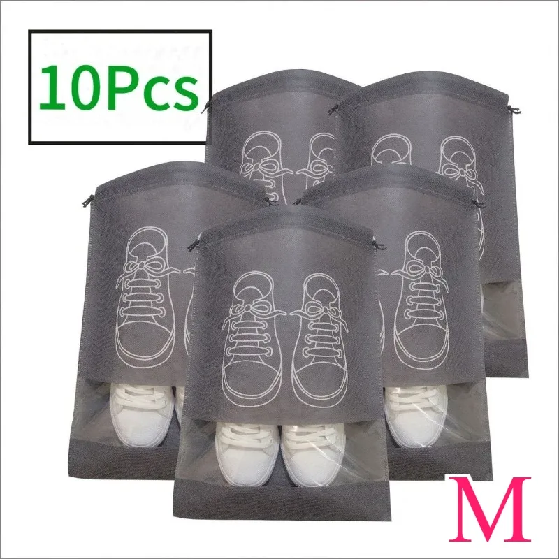 sacs de rangement pour chaussures, 1 à 30 pièces, sacs anti-poussière non tissés, sacs de voyage portables pour chaussures, pochettes de rangement pour chaussures