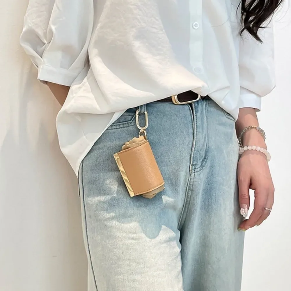 Mini sac fourre-tout porte-clés réutilisable, léger, grande capacité, pliable, sac de courses, porte-clés, sac réutilisable extensible écologique