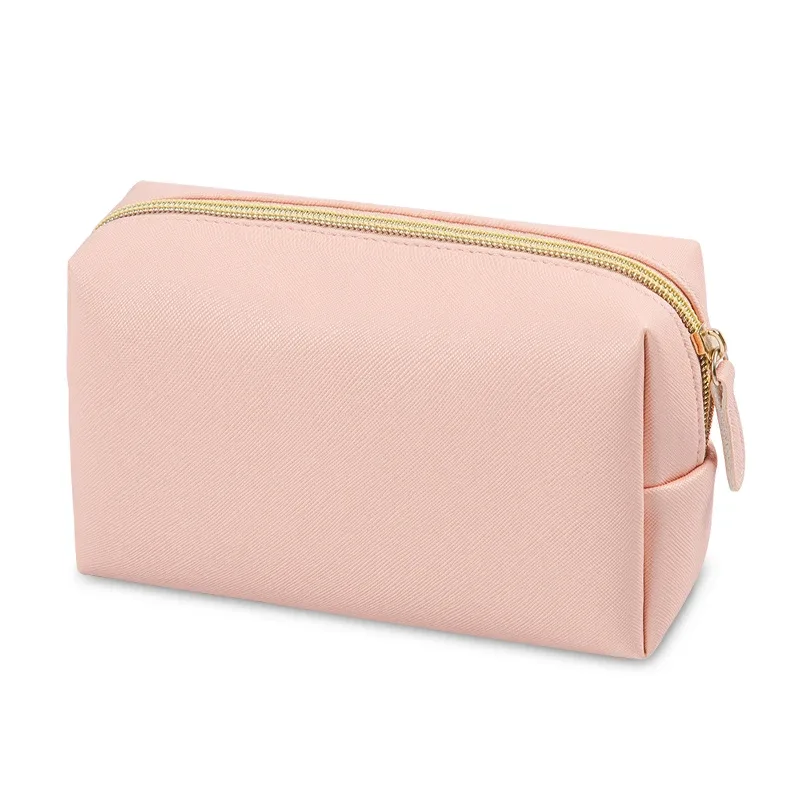 sacs de toilette portables en cuir pu, 1 pièce, sacs de maquillage de voyage imperméables pour femmes, petits, moyens et grands sacs de rangement de cosmétiques