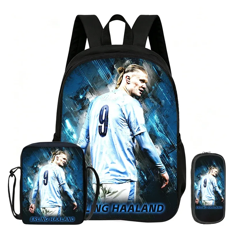 sac dos nylon motif haaland sport bandoulière poignée souple compartiment informatique kaki bleu noir beige gris doré marron blanc vert voyage