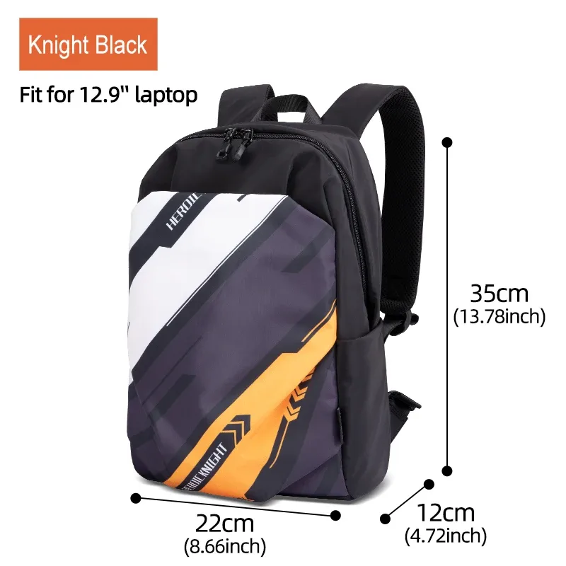 heroic knight – mini sac à dos populaire pour hommes et femmes, pour ipad 12.9 pouces, léger et étanche, pour les voyages, les sports et les voyages