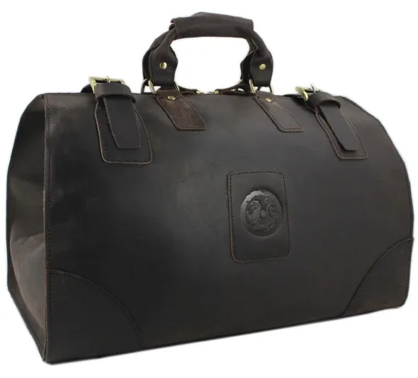 munuki sac de voyage vintage en cuir véritable crazy horse, grand sac à bagages, sac de week-end en cuir pour homme, grand sac fourre-tout m107
