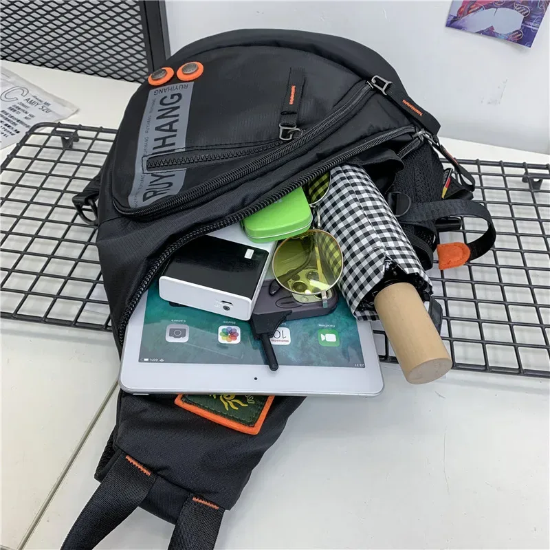 sacs à bandoulière pour hommes sacs à bandoulière de voyage sac de poitrine militaire pour voyage scolaire sac de messager en nylon imperméable noir vert