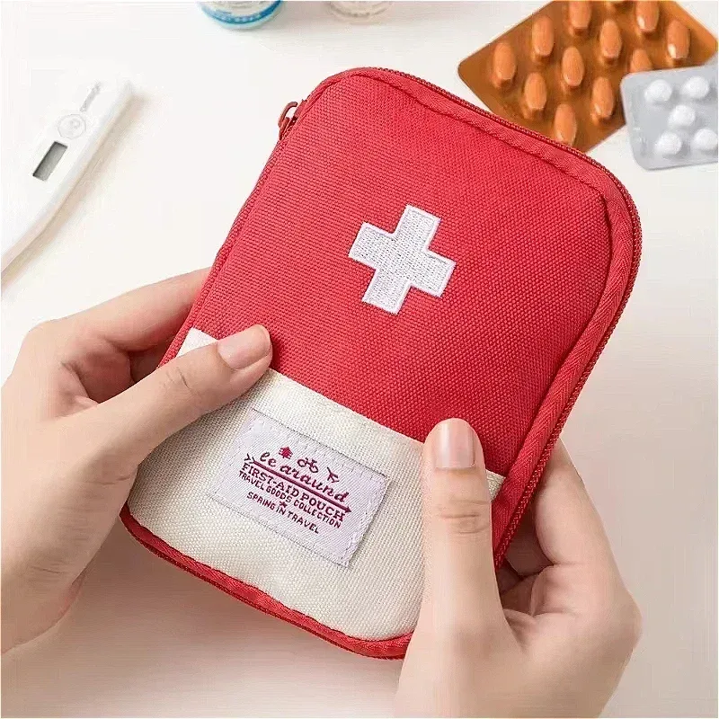 sac de rangement portable, sac de médicaments d'urgence de premiers secours, organisateur de survie de pilules en plein air, kits d'urgence, paquet d'accessoires de voyage