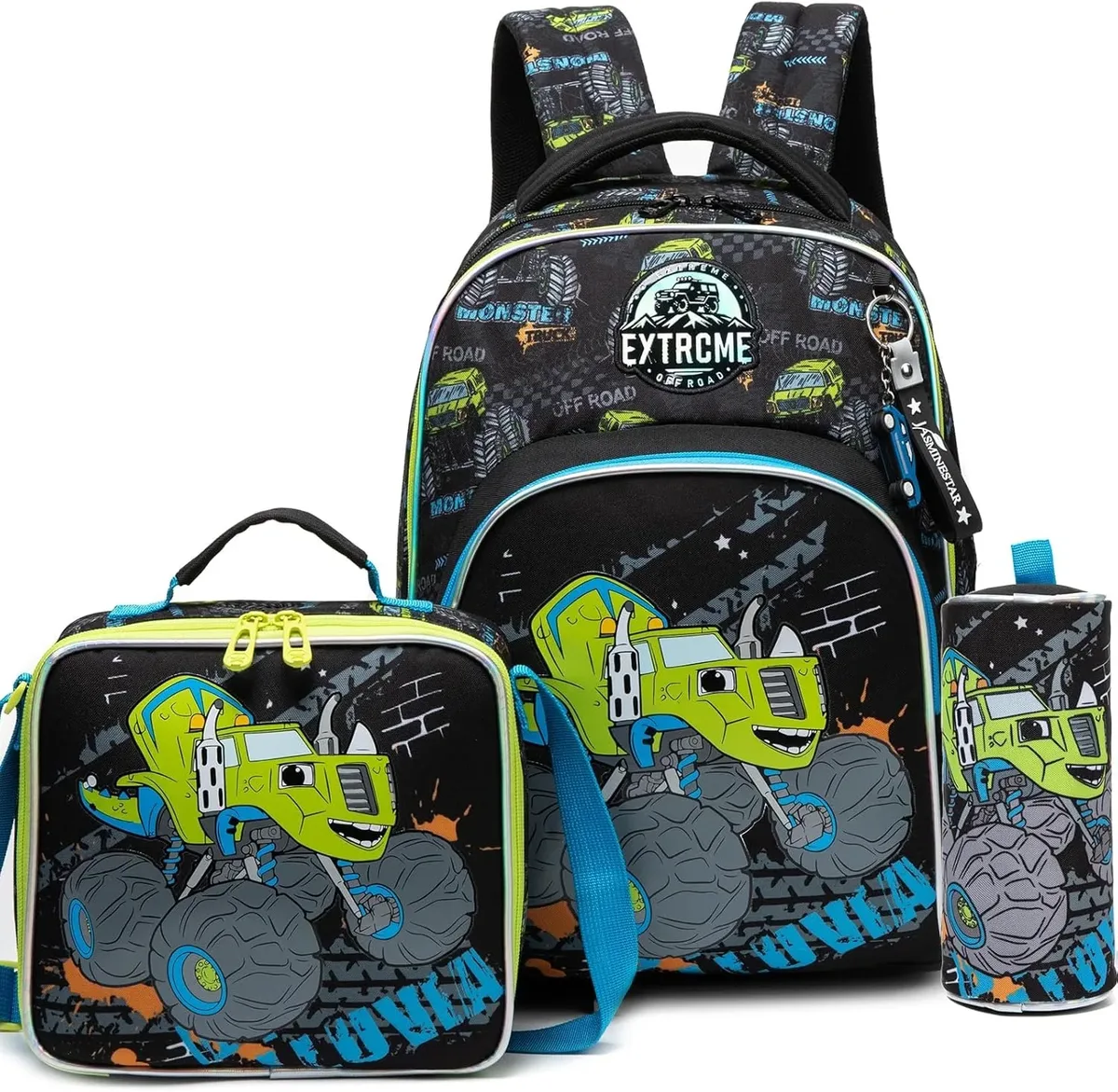 3 pièces sac à dos pour enfants fleur filles bookbag ensemble avec boîte à déjeuner primaire collège sac à dos pour voyage retour à l'école approvisionnement