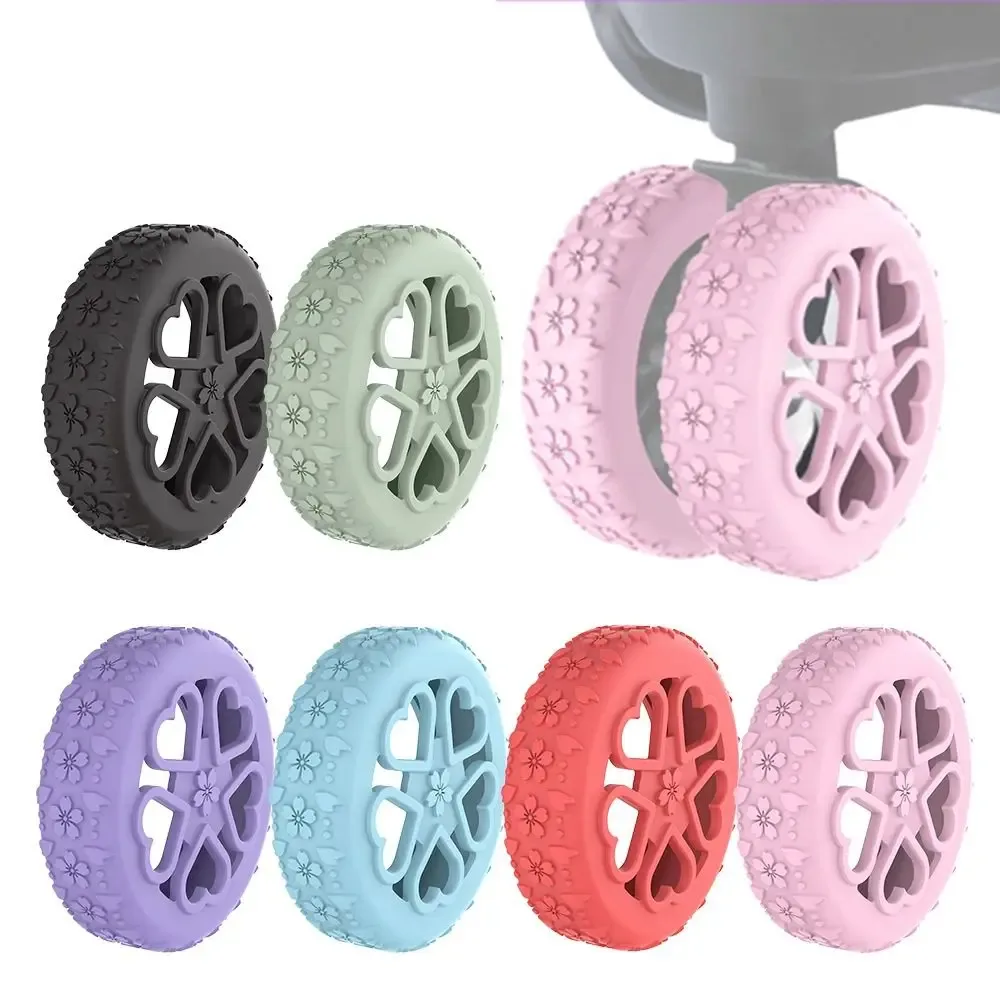 protection roue valise silicone couleur variée absorption choc réduction bruit installation facile usage voyage