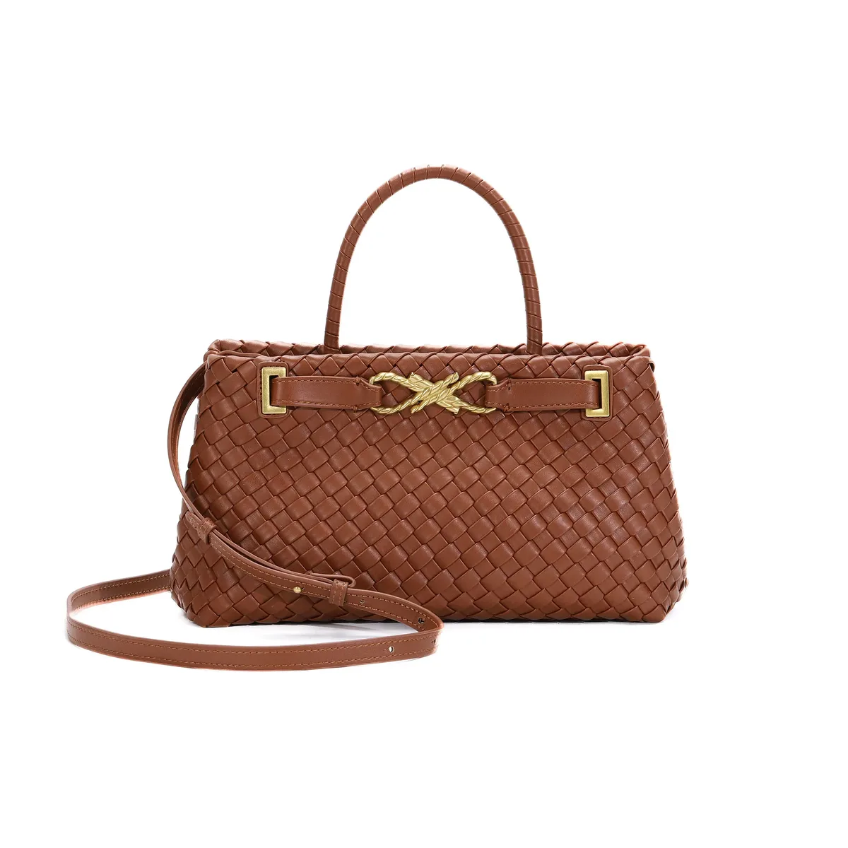 sac fourre-tout tissé pour femme en cuir végétalien, sac à bandoulière, sac à main de créateur avec poignée supérieure, sac sous le bras tendance, pochette pour téléphone