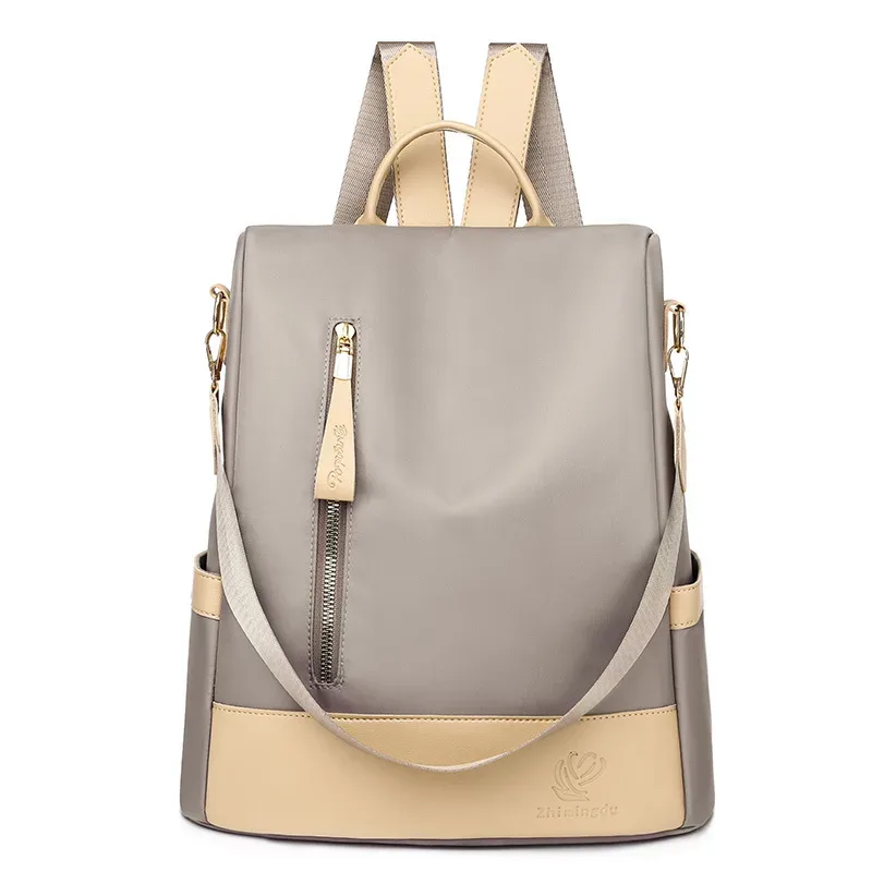 sac à dos antivol pour femmes, imperméable, à bandoulière, grande capacité, pour l'école, voyage simple et décontracté, pour étudiants