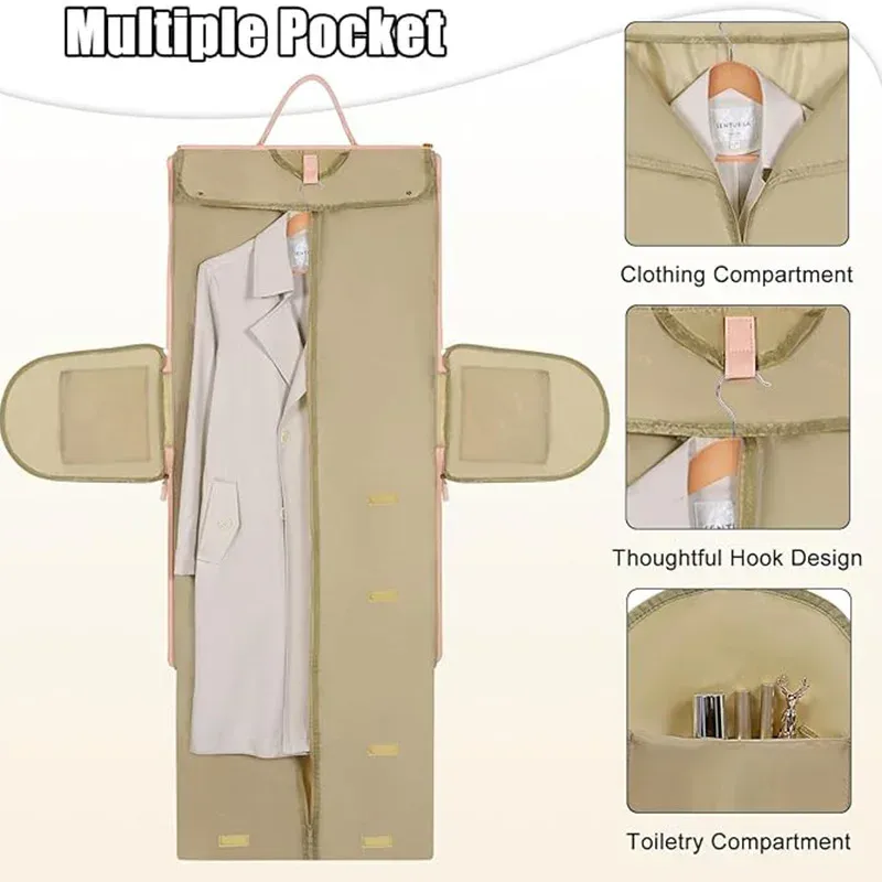 sac de voyage convertible 2-en-1 buylor, sac de rangement pliable pour vêtements, sac transformable pour homme et femme, sac à dos bandoulière