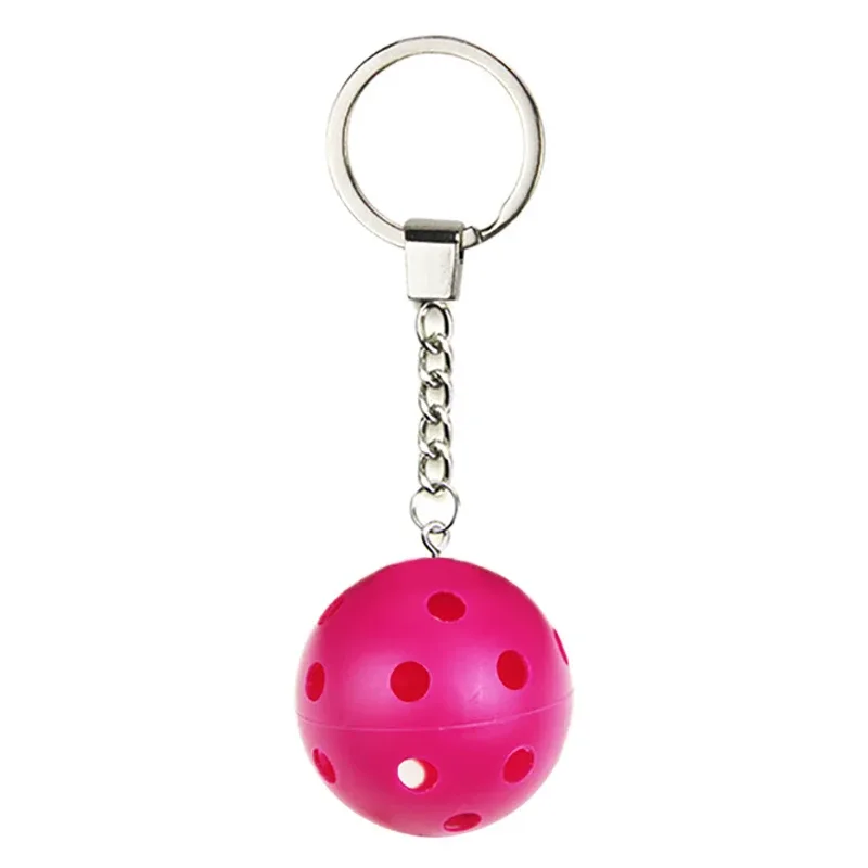 mini porte-clés unisexe en métal style sportif, raquette de pickleball, accessoires de décoration pour sac à main et sac à dos