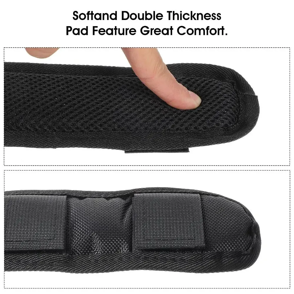 ceinture support bandes velcro tissu noir ajustement universel sac bandoulière guitare caméra protection antishock travail voyage
