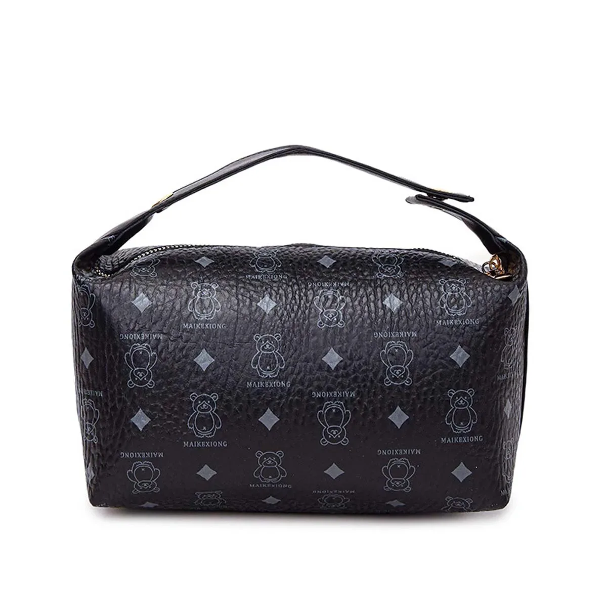 sacs de maquillage ours de dessin animé, nouveaux sacs de rangement portables de grande capacité, sacs de toilette tendance anti-éclaboussures et à la mode, vente en gros