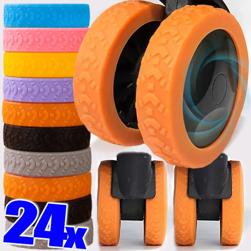 protection roue silicone tâche café couleur multiple taille adaptative protection voyage accessoire minimale roue bagage
