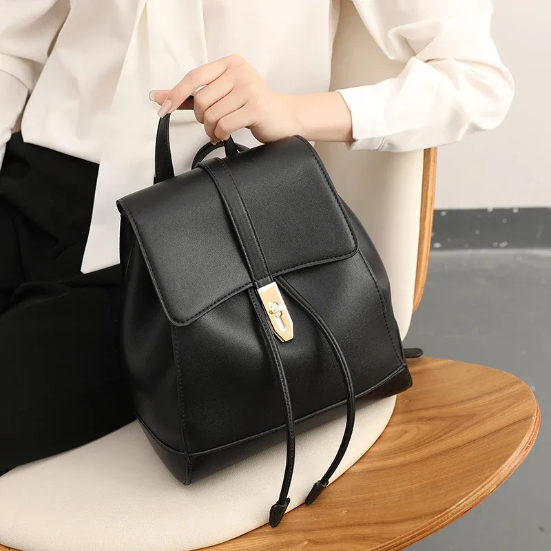 sacs à dos femmes en cuir véritable sac à dos sacs design de mode femme sacs urbains portable sac à main livre-sac esthétique dame sac nouveau