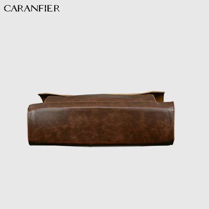 porte documents cuir pu marron blanc voyage bandoulière amovible sacoche ordinateur portable tripoises casual vintage business