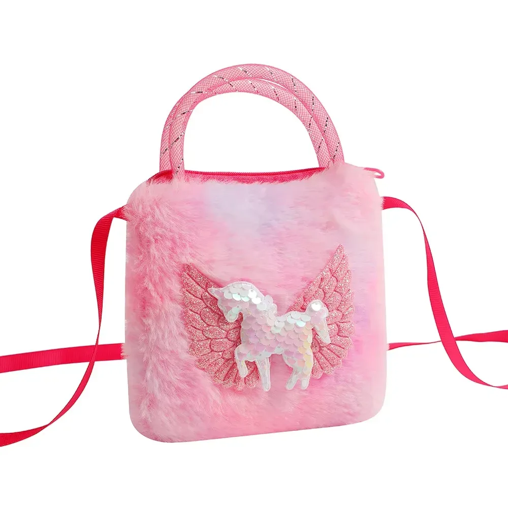 mini sacs à main licorne de dessin animé pour petites filles, petit sac de rangement pour enfants, portefeuille, cadeaux de fête d'anniversaire